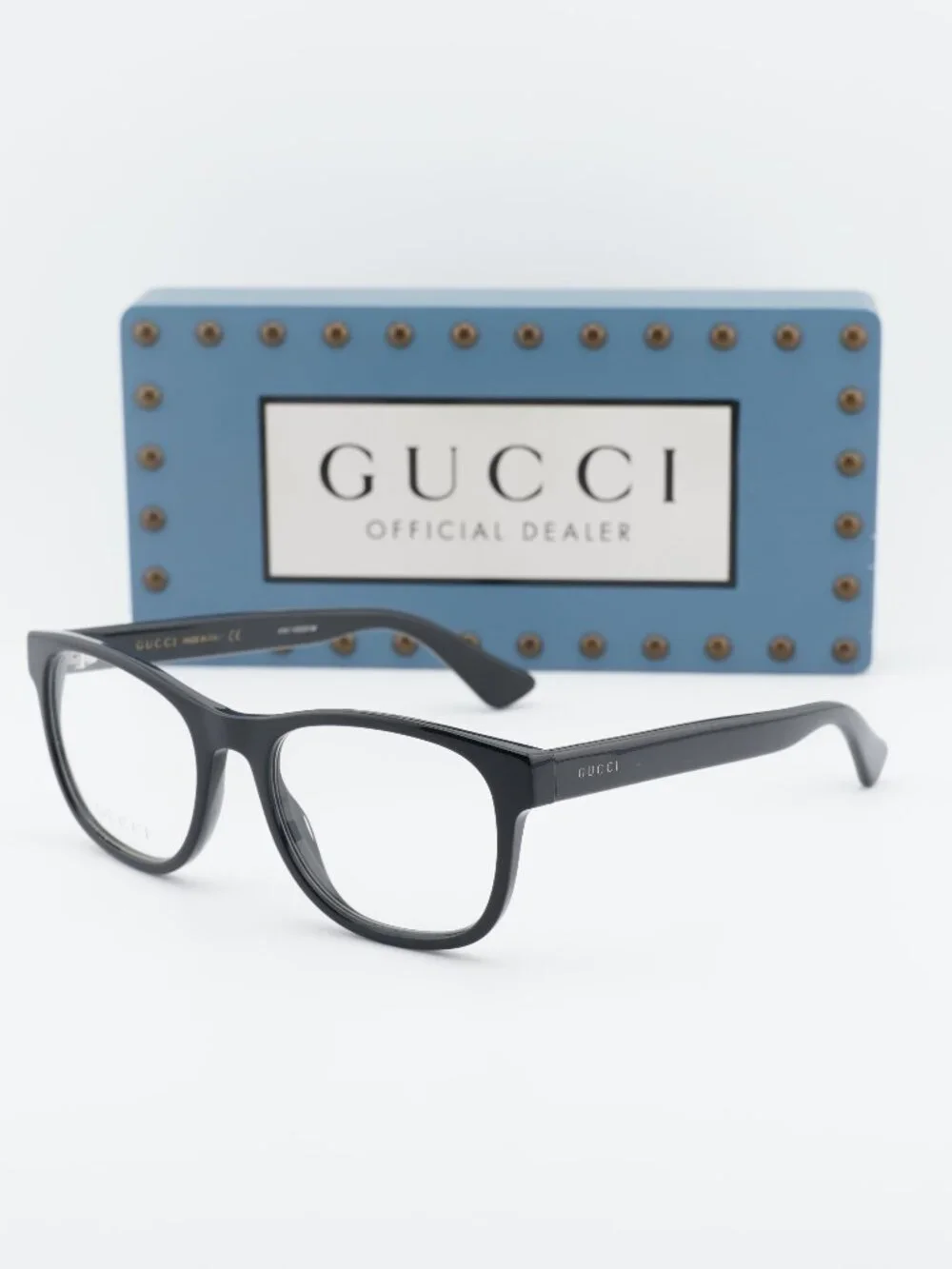 Gucci GG0004O 001 Square Eyeglasses - Black 53mm
